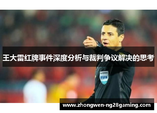 王大雷红牌事件深度分析与裁判争议解决的思考 王大雷红牌事件深度分析与裁判争议解决的思考